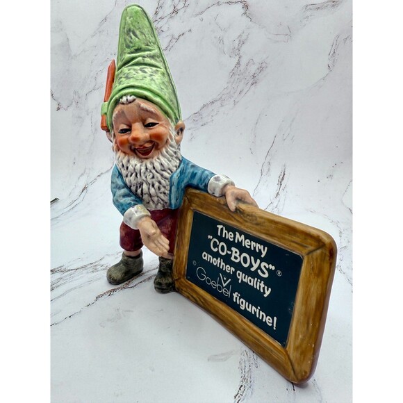 Goebel Hummel 7.5" Gnome The Merry CO-BOYS‎ #Well 516 Vintage 1971 - Picture 6 of 11